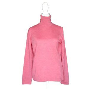 Anna Laura Merino Wool sweater. pink. Size M Turtleneck